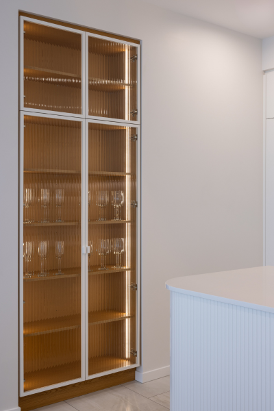 Reeded Glass Aluminium doors