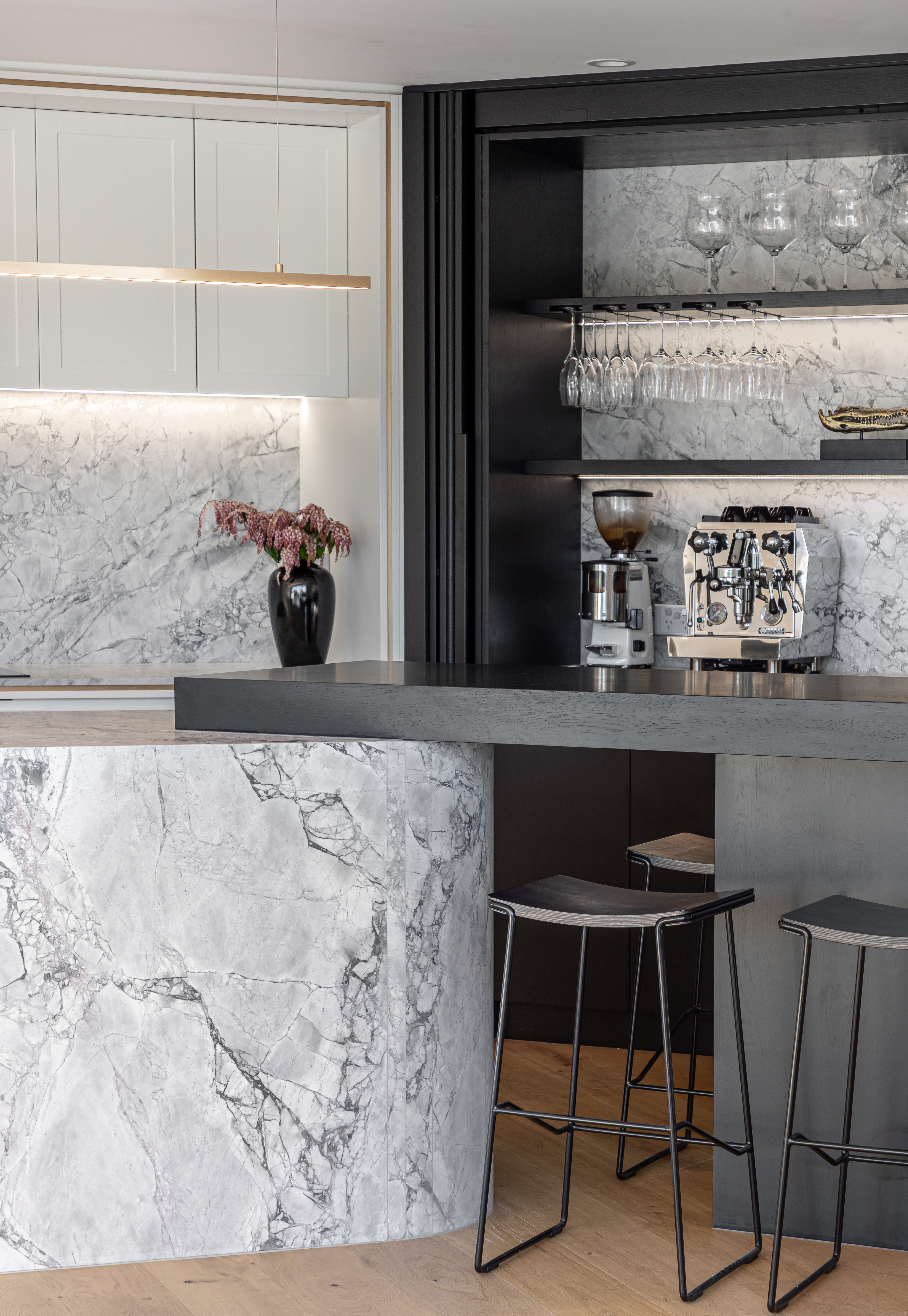 How much does a real wood veneer feature finish cost?
